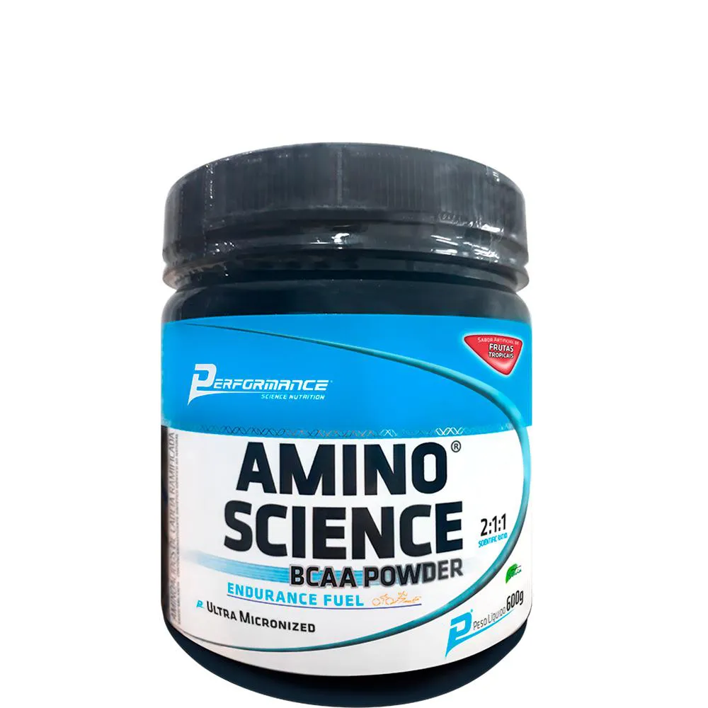 Bcaa em Pó Amino Science 600G - Performance Nutrition Melancia — | Farmácia Resyla