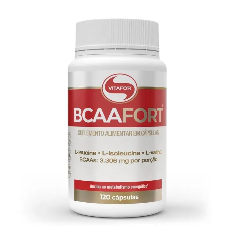 Bcaa Fort 120 cápsulas — | Farmácia Resyla