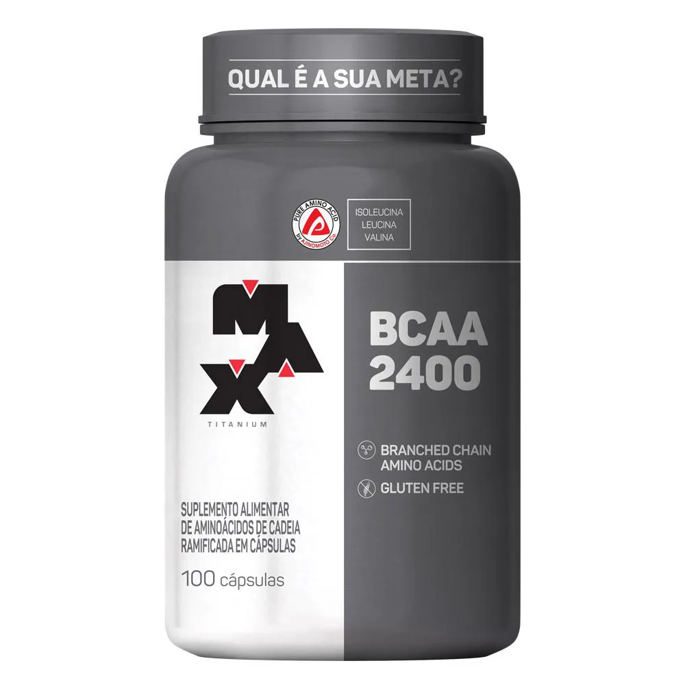 Bcaa Max Titanium 2400mg 100 cápsulas — Max Titanium | Farmácia Resyla