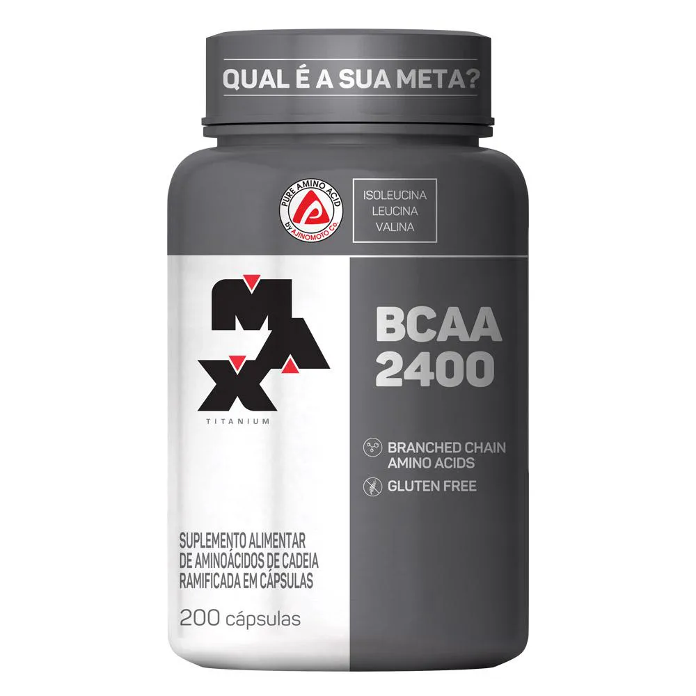 Bcaa Max Titanium 2400mg 200 cápsulas — Max Titanium | Farmácia Resyla