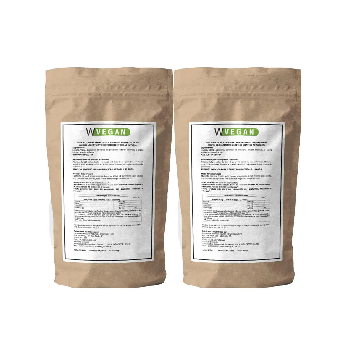 Bcaa Po 1kg Sabor Uva Embalagem Refil Wvegan Vegano — | Farmácia Resyla