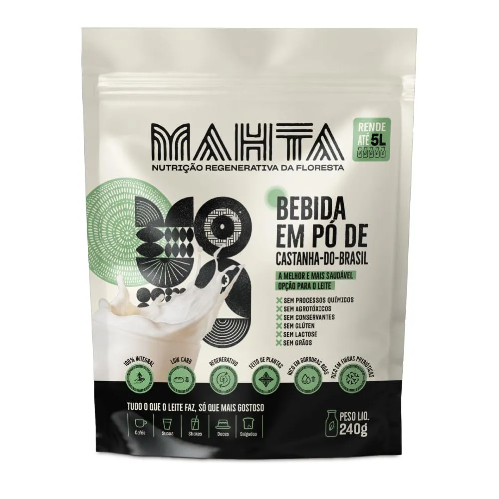 Bebida em Pó de Castanha-Do-Brasil Mahta 240G — | Farmácia Resyla