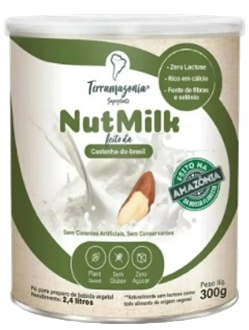 Bebida Vegetal de Castanha do Pará em Pó Nutmilk Terramazonia 300g — | Farmácia Resyla