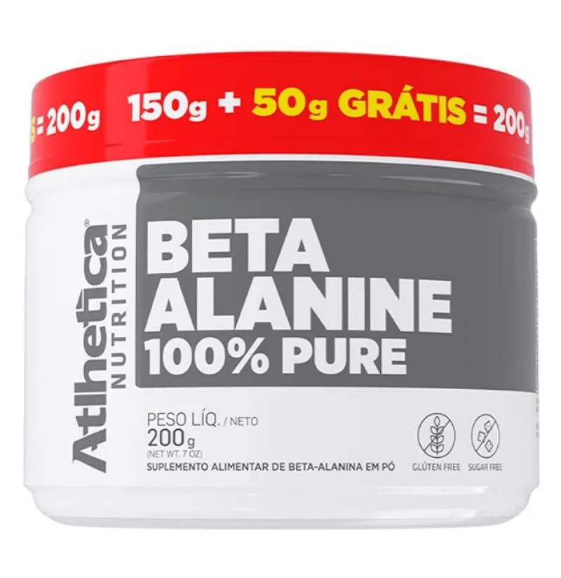 Beta Alanine 100% Pure (150g) + 50g Grátis (200g) - Padrão: Único — | Farmácia Resyla