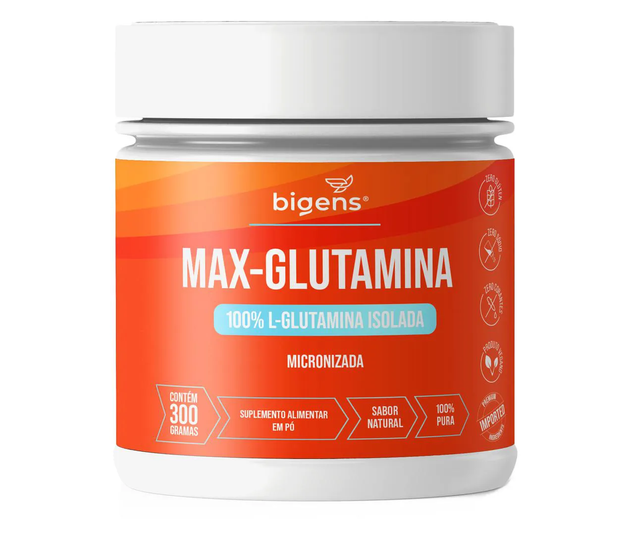 Bigens Max Glutamina 300g — | Farmácia Resyla