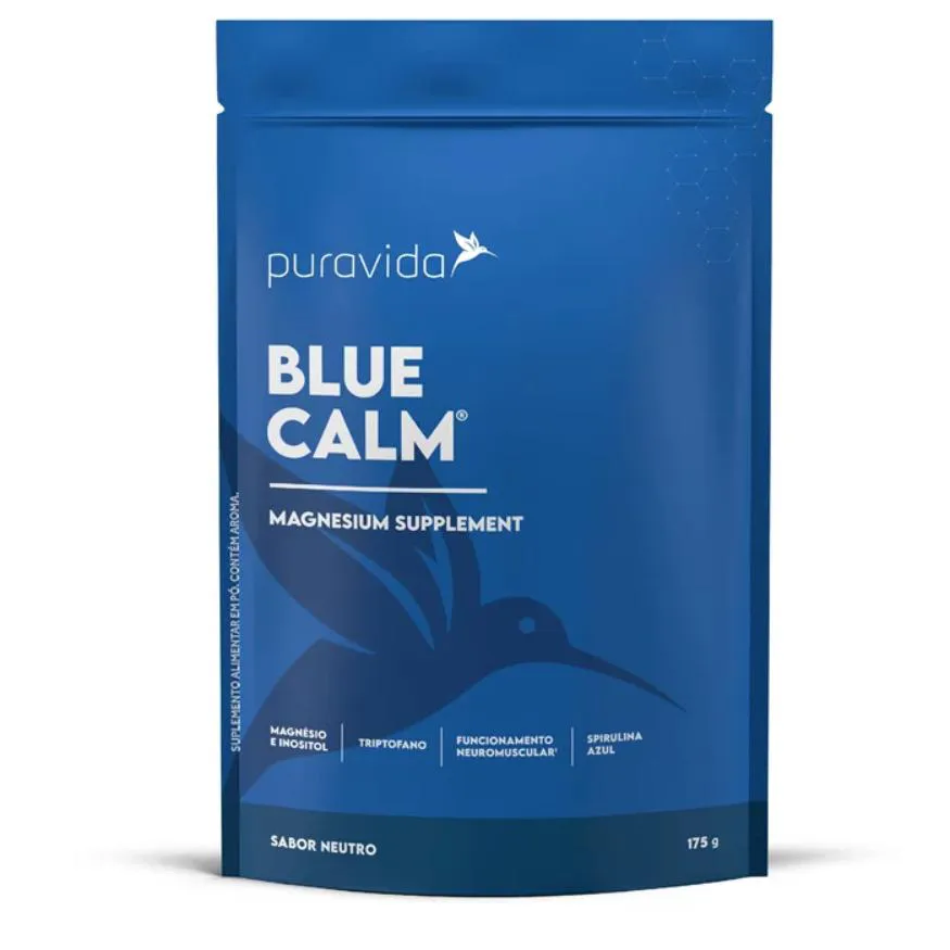 Blue Calm Neutro 175g - Magnesio e Inositol Pura Vida — | Farmácia Resyla
