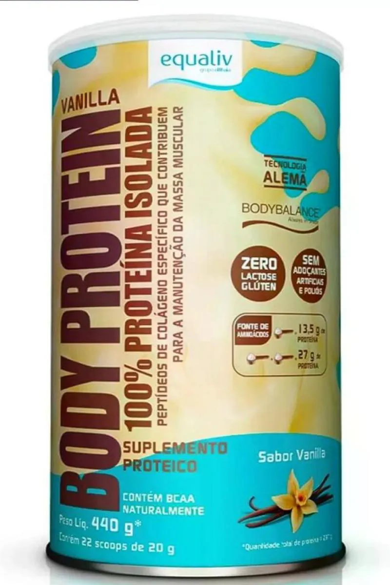 Body Protein Equaliv Vanilla 440g — Equaliv | Farmácia Resyla