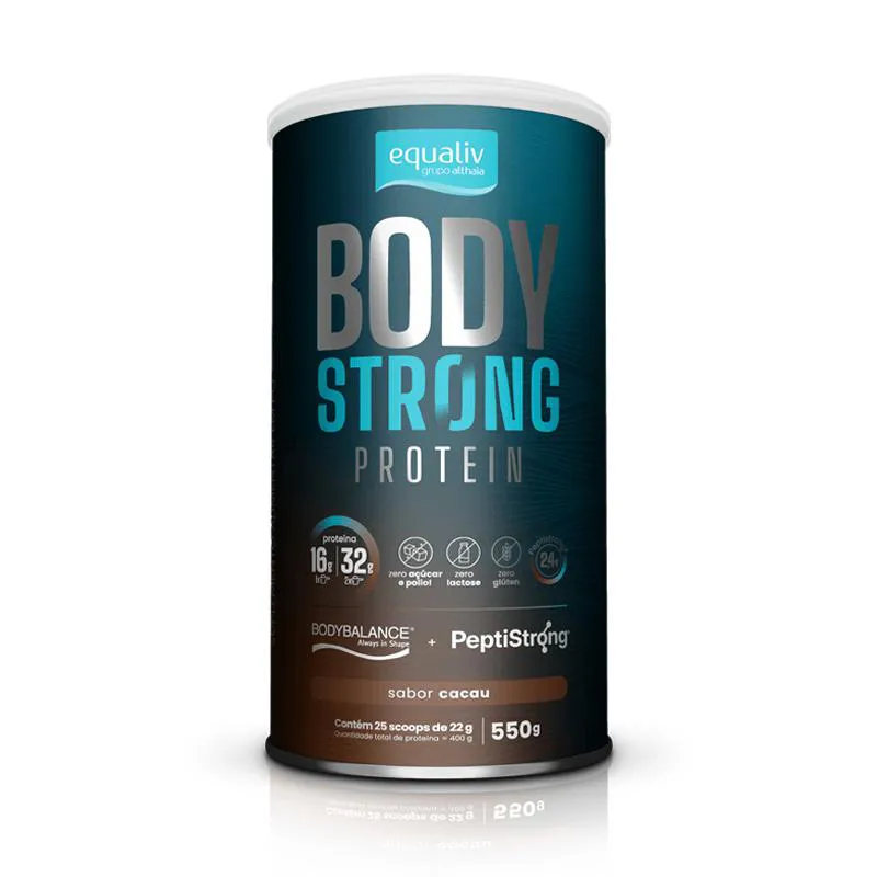 Body Protein Strong (550G) - Sabor: Cacau — | Farmácia Resyla