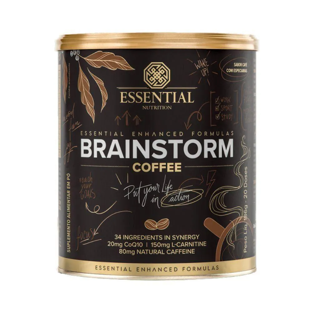 Brainstorm Coffe 186g Sabor Café com Especiarias — Off | Farmácia Resyla