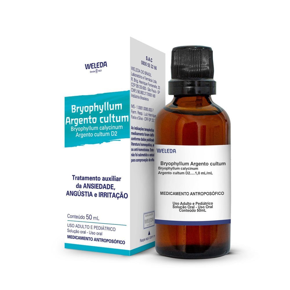 Bryophyllum Argento Cultum D2 Weleda 50ml — Weleda | Farmácia Resyla