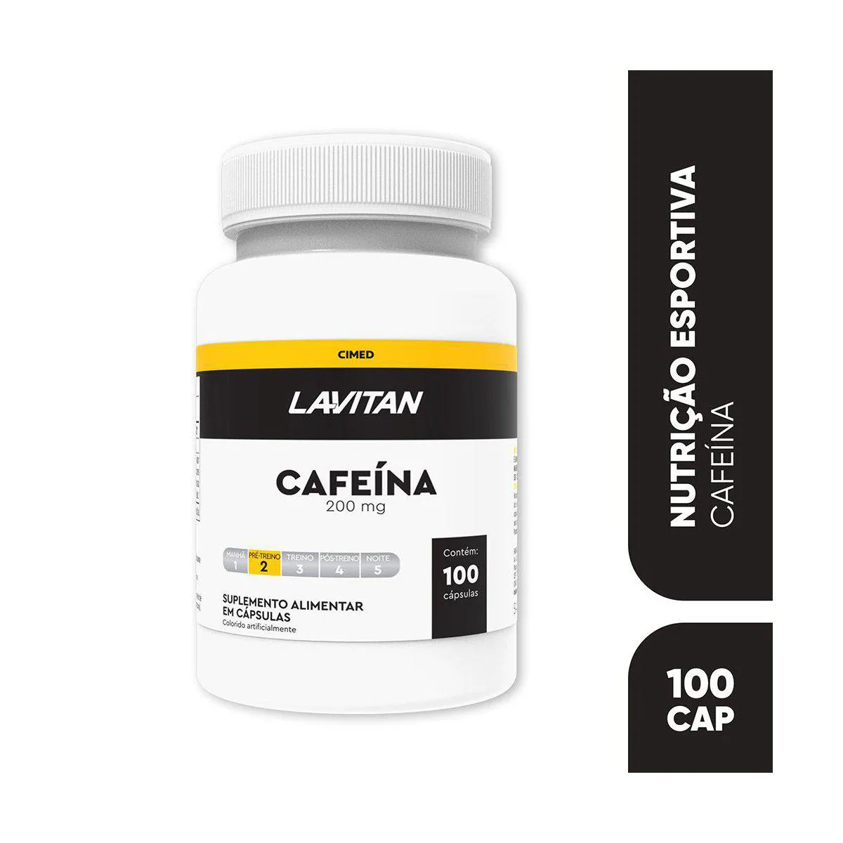 Cafeína Lavitan 200mg 100 cápsulas — Lavitan | Farmácia Resyla