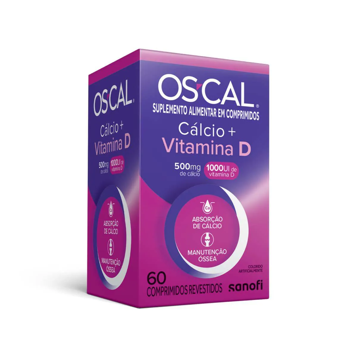 Cálcio 500mg + Vitamina D 1000UI Os-Cal D 60 comprimidos — | Farmácia Resyla