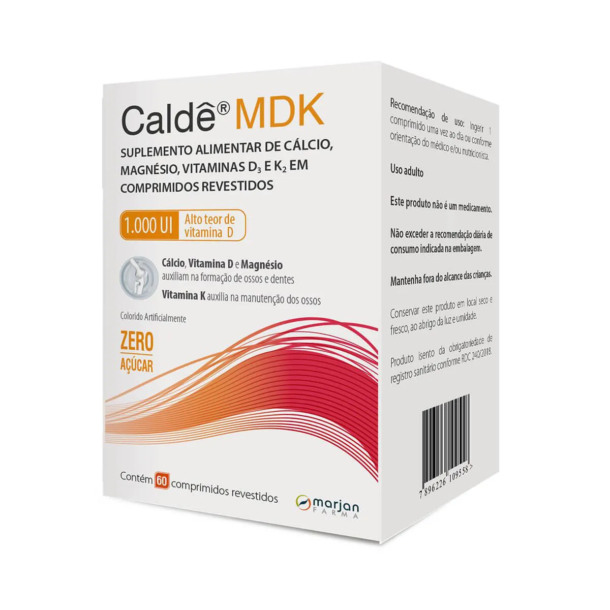 Cálcio Caldê MDK 1000UI 60 comprimidos — MDK | Farmácia Resyla