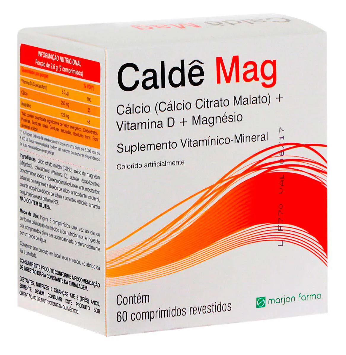 Cálcio + Vitamina D + Magnésio Caldê Mag 60 comprimidos — | Farmácia Resyla
