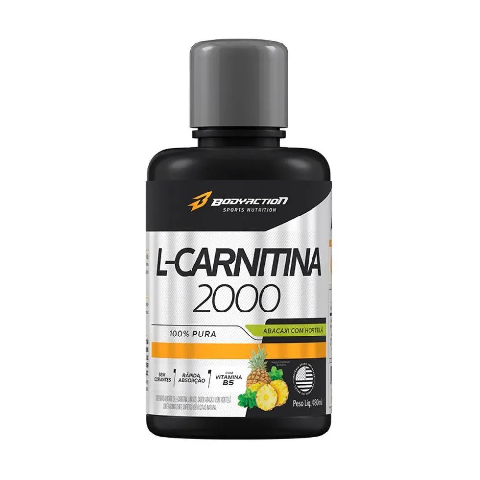 Carnitina Body Action L-carnitine 2000 Abacaxi com Hortelã 480ml — | Farmácia Resyla