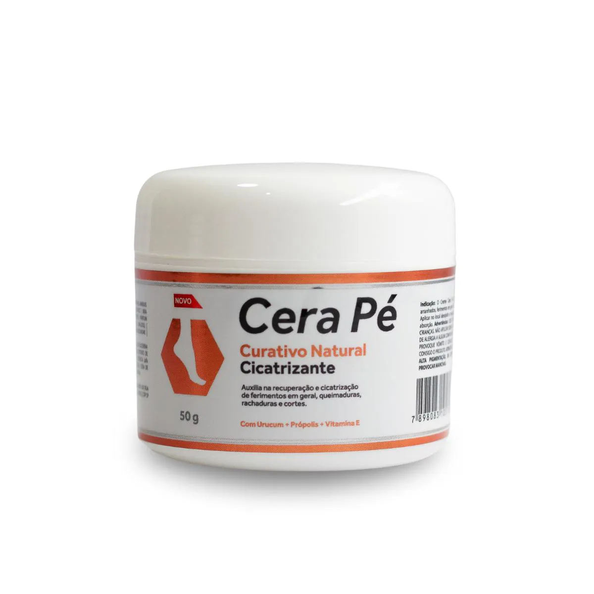 Cera Pé Creme Curativo Natural Cicatrizante Urucum 50g — Natura | Farmácia Resyla