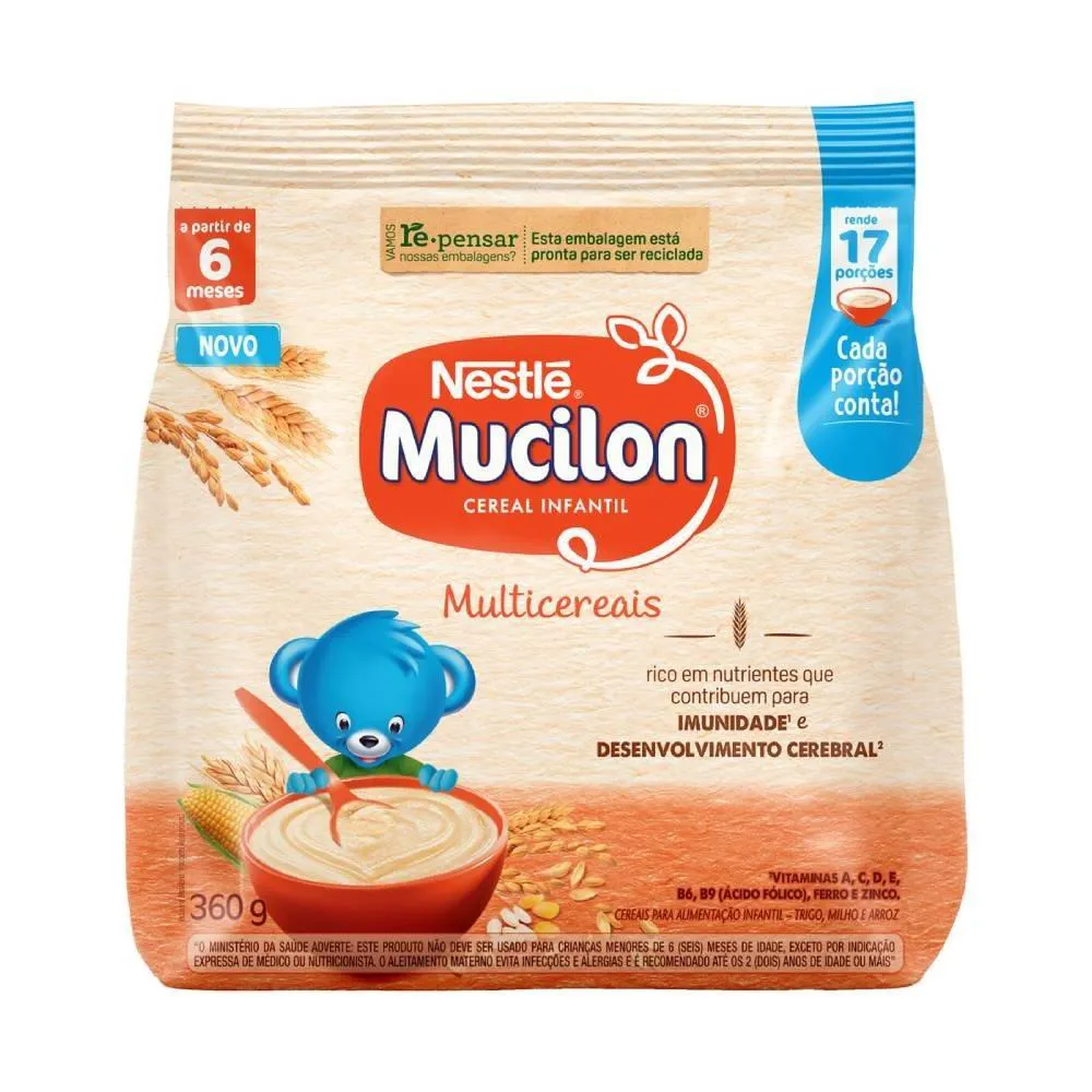 Cereal Infantil Mucilon de Cereais 360g - Embalagem com 9 unidades — Mucilon | Farmácia Resyla