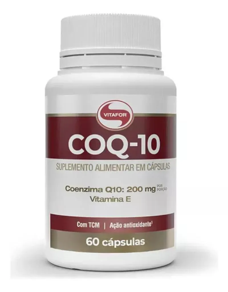 Coenzima Q10 200mg com Vitamina e Vitafor 60 Cápsulas — Vitafor | Farmácia Resyla