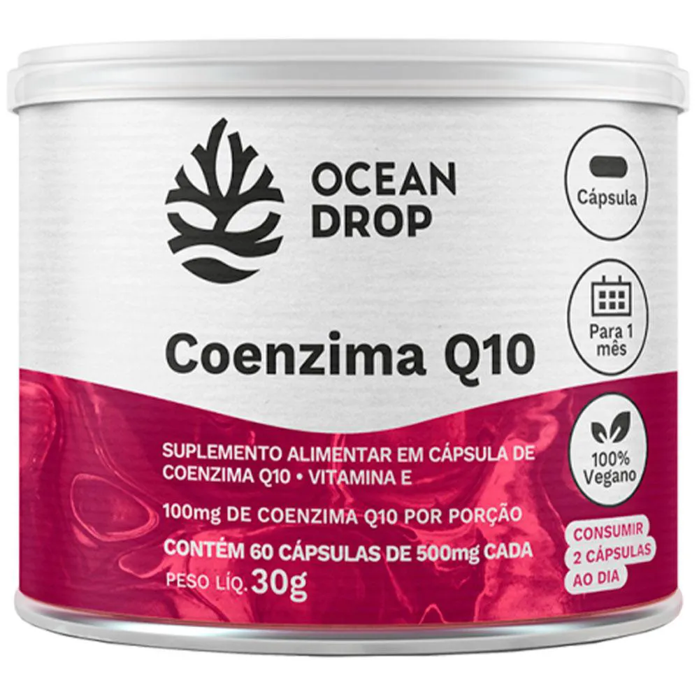 Coenzima Q10 + Vitamina e (60 Cápsulas) - Ocean Drop — | Farmácia Resyla