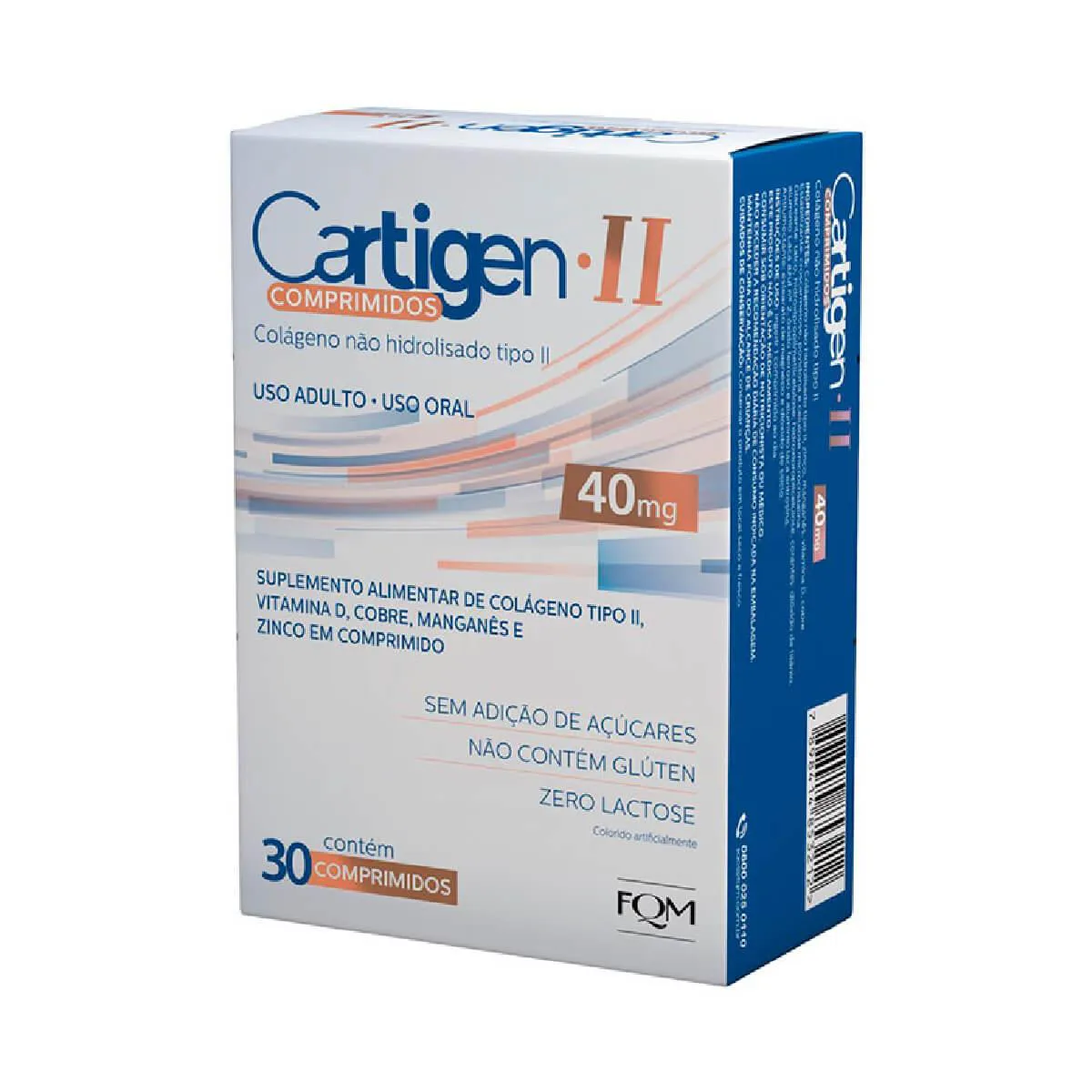 Colágeno Cartigen II 30 comprimidos — | Farmácia Resyla