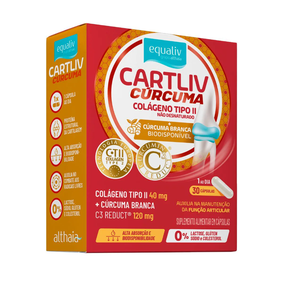 Colágeno Equaliv Cartliv Cúrcuma 30 Cápsulas — Equaliv | Farmácia Resyla