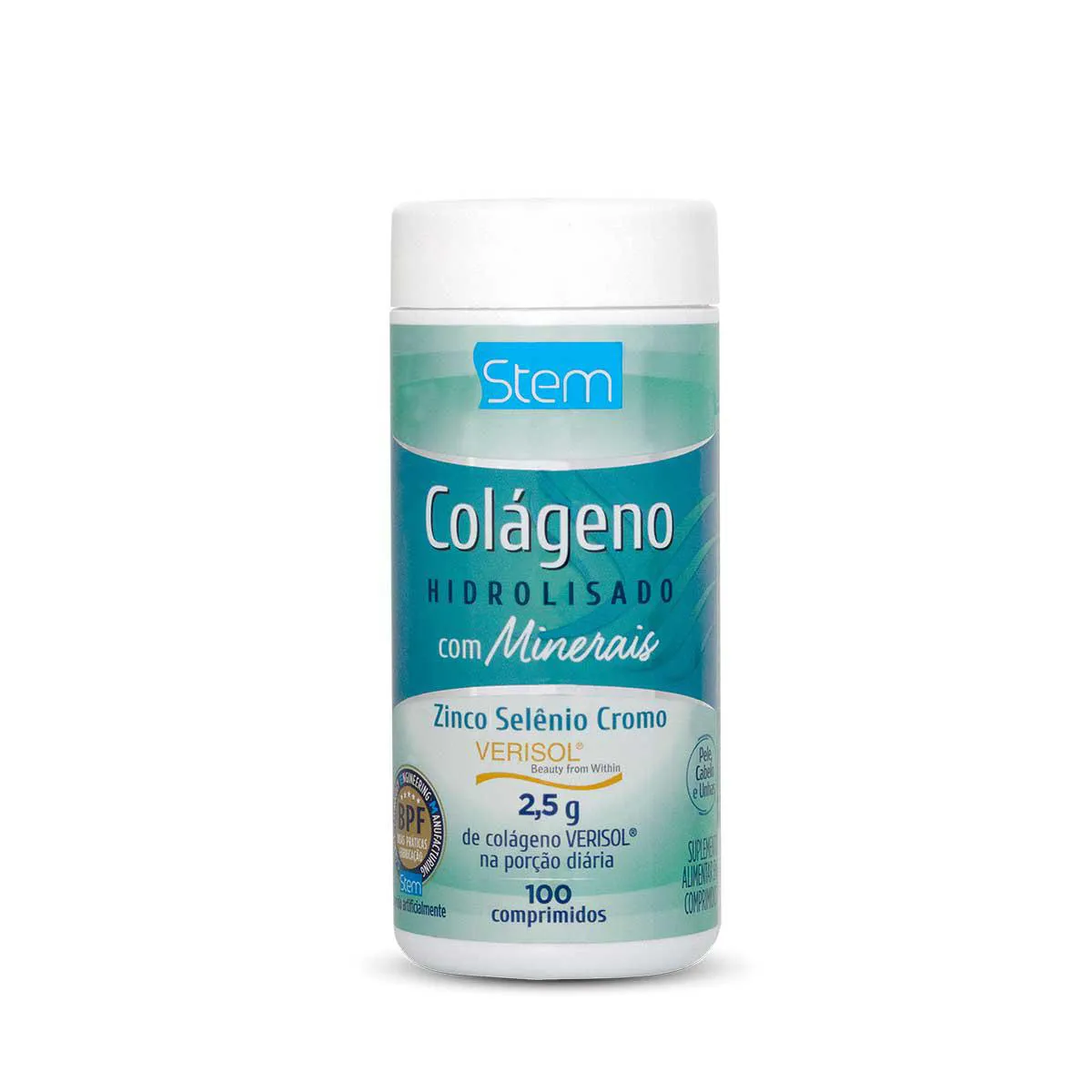 Colágeno Hidrolisado com Minerais Stem 100 comprimidos — | Farmácia Resyla