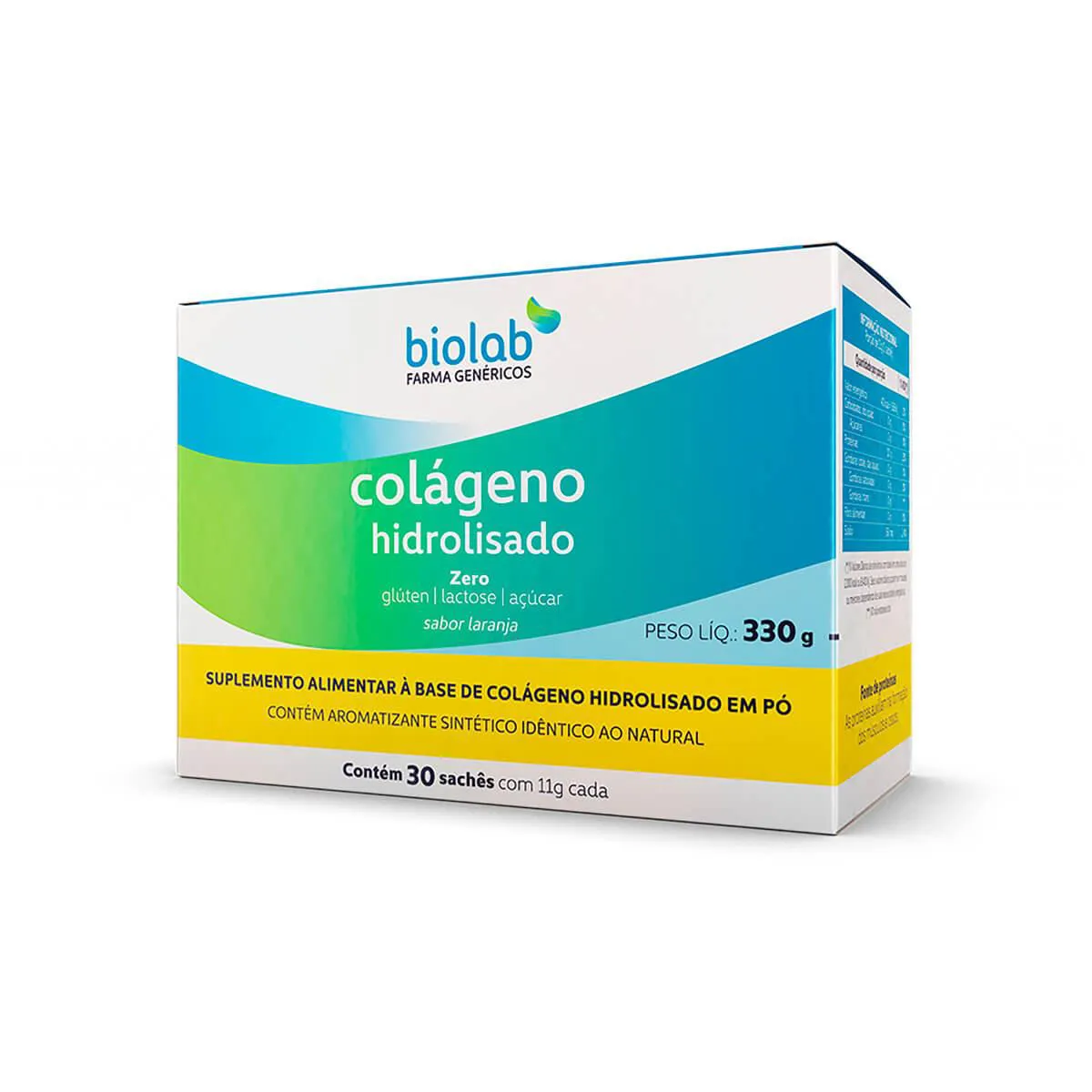 Colágeno Hidrolisado em Pó Biolab 30 sachês de 11g cada — Biolab | Farmácia Resyla