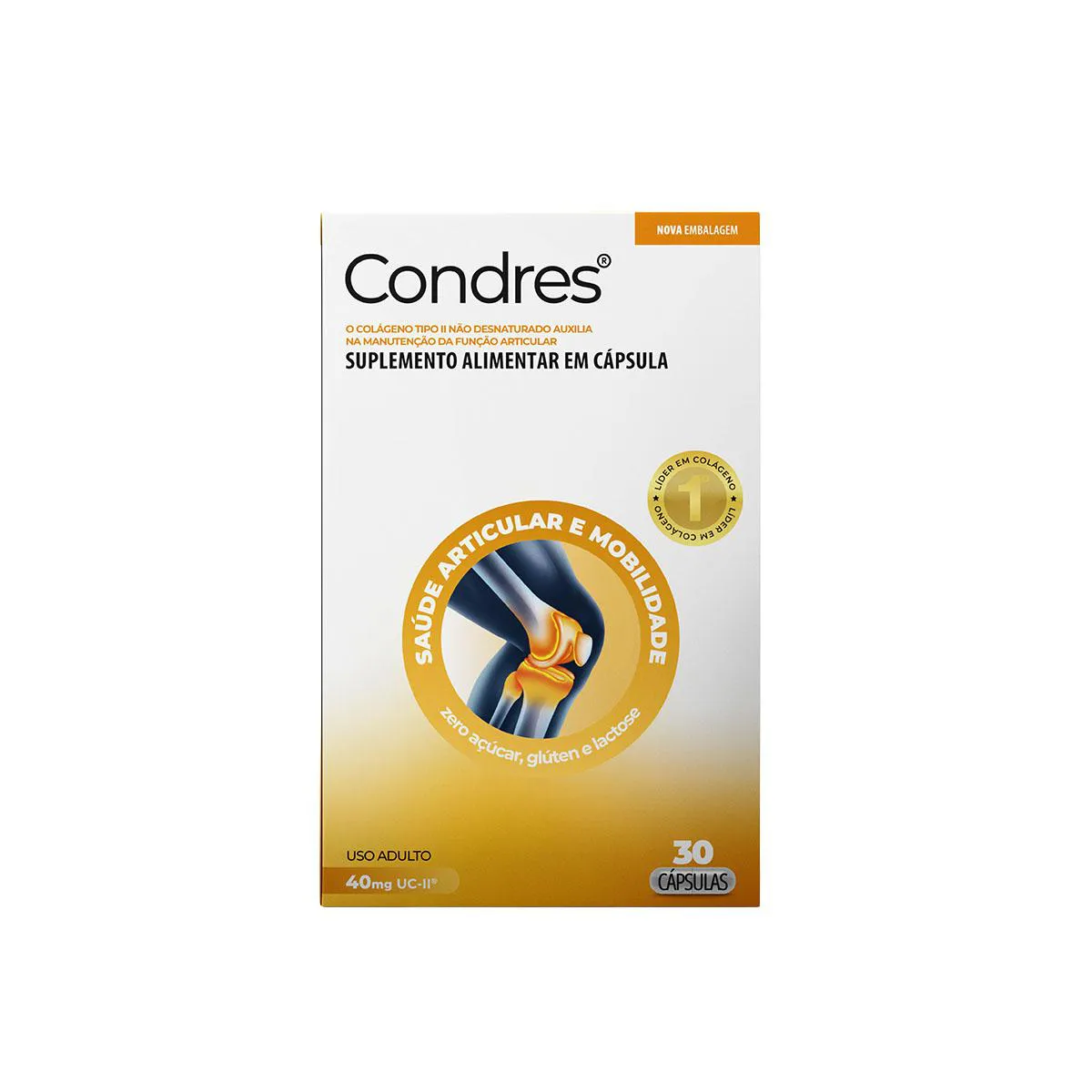 Colágeno Tipo II Não Hidrolisado Condres 30 cápsulas — Condres | Farmácia Resyla