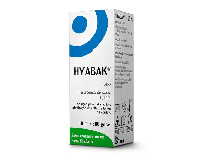 Colírio Hyabak 0,15% De 10ml — | Farmácia Resyla
