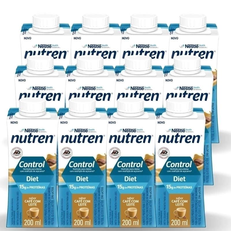 Complemento Alimentar Nutren Control Café C/ Leite 12 Unidades — Nutren | Farmácia Resyla