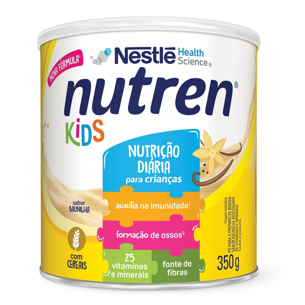 Complemento Alimentar Nutren Kids Baunilha Lata 350G - Validade 01.07.2026 — Nutren | Farmácia Resyla
