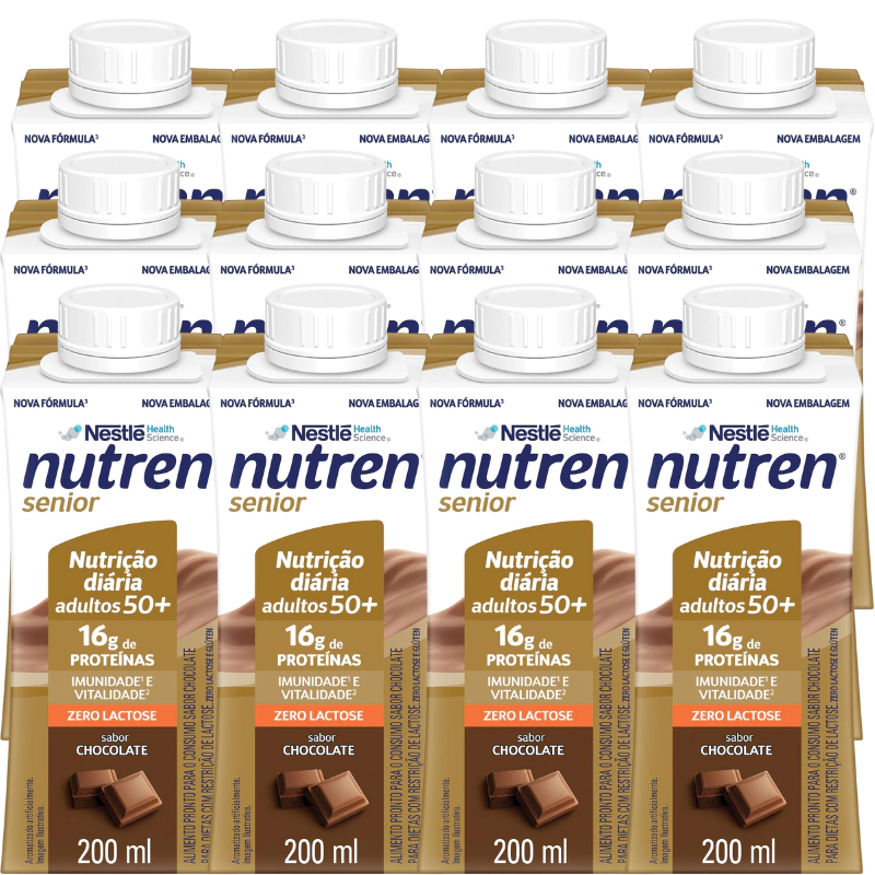 Complemento Alimentar Nutren Senior Chocolate 200Ml 12 Unidades — Nutren | Farmácia Resyla