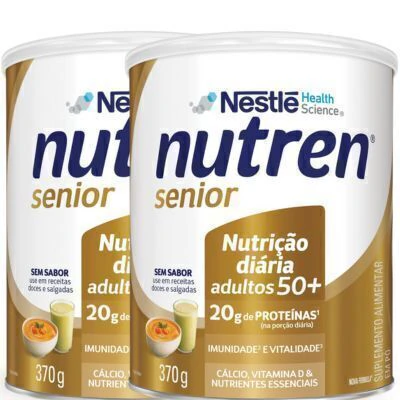 Complemento Alimentar Nutren Senior Sem Sabor 370G 2 Unidades — Nutren | Farmácia Resyla