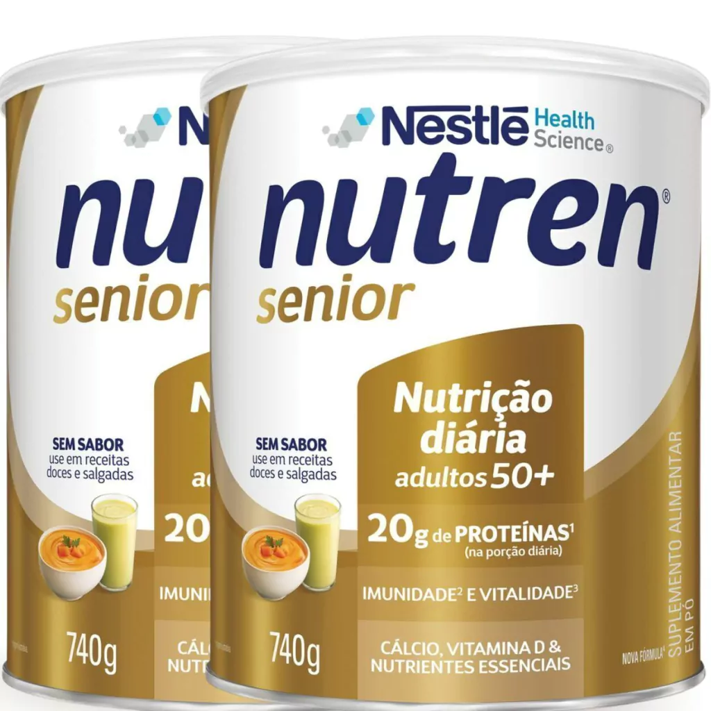 Complemento Alimentar Nutren Senior Sem Sabor 740G 2 Unidades — Nutren | Farmácia Resyla