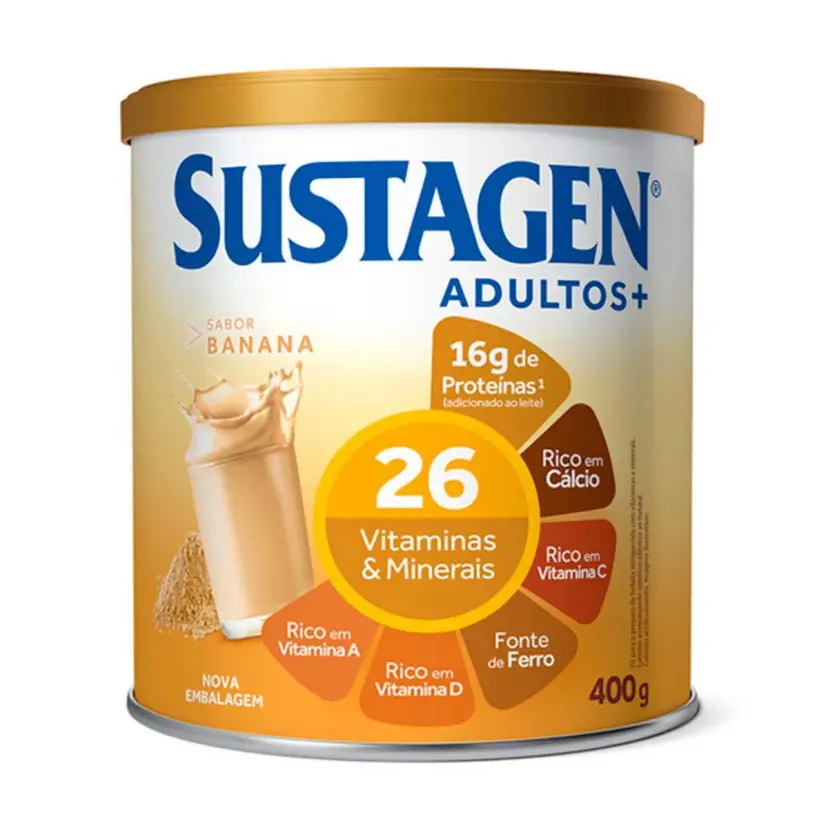 Complemento Alimentar Sustagen Adultos+ Sabor Banana 400g — Sustagen | Farmácia Resyla