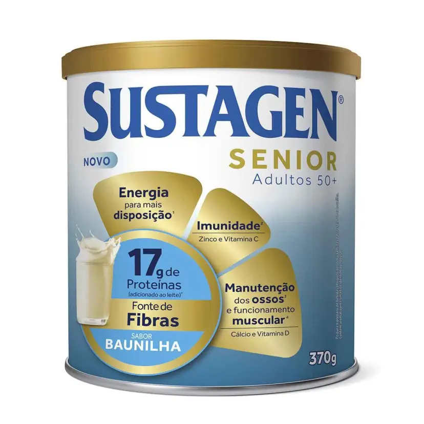 Complemento Alimentar Sustagen Senior Adultos 50+ Baunilha 370g — Sustagen | Farmácia Resyla