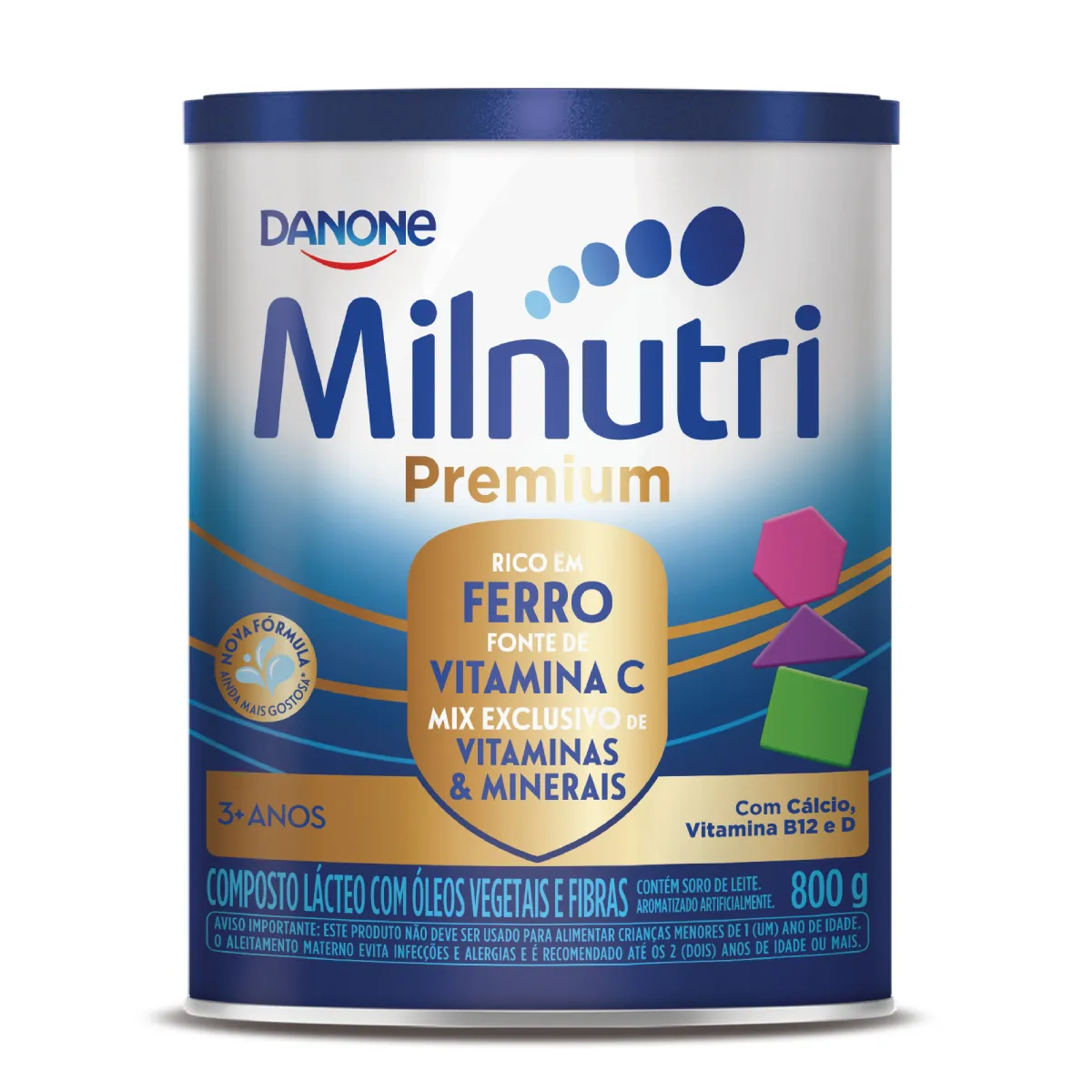 Composto Lácteo Milnutri Premium Danone até 5 anos com 800g — Milnutri | Farmácia Resyla