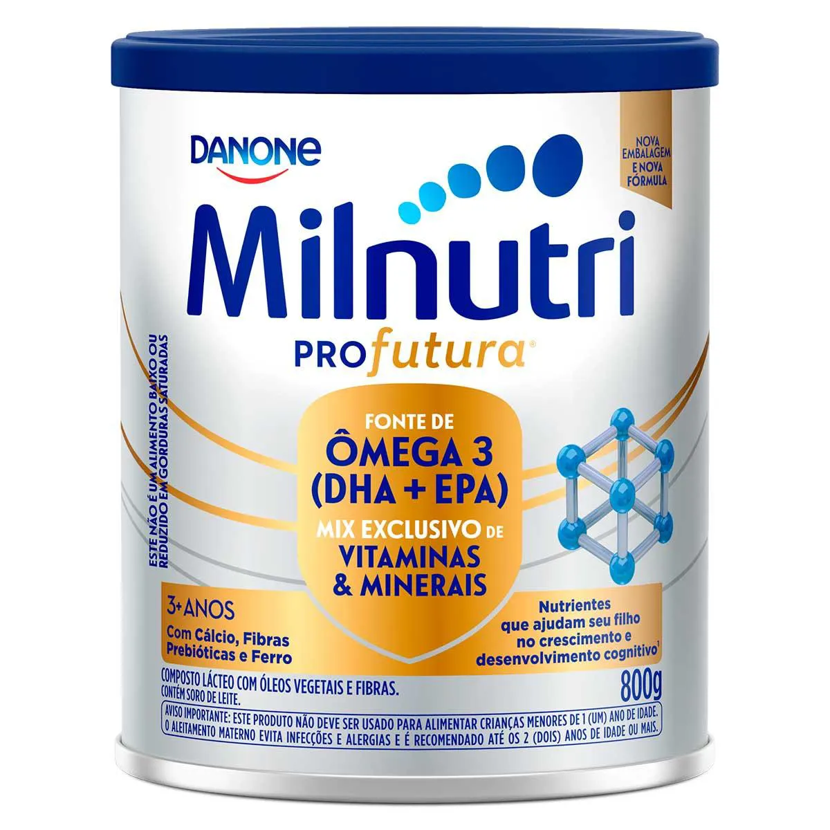 Composto Lácteo Milnutri Profutura Danone 1 a 4 anos 800g — Milnutri | Farmácia Resyla