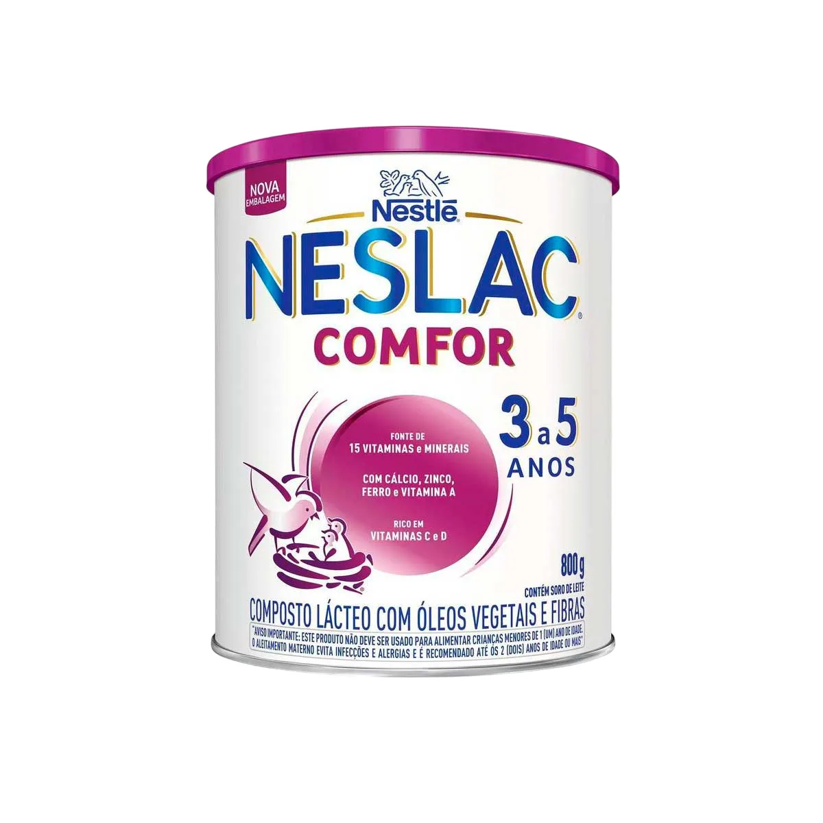 Composto Lácteo Neslac Comfor Nestlé Fase Pré-Escolar 800g — Nestle | Farmácia Resyla