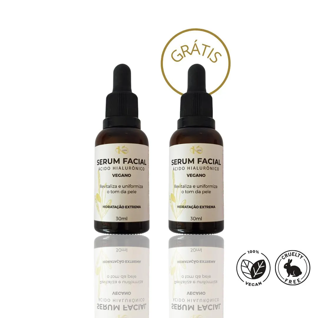 Compre 1 Leve 2 Sérum Facial Vegano Ácido Hialurônico 30Ml Kuide — Kuide | Farmácia Resyla