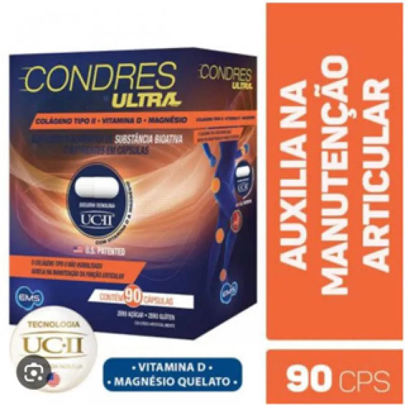 Condres Ultra Colágeno Tipo Ii + Vit D + Magnésio 90 cápsulas — Condres | Farmácia Resyla