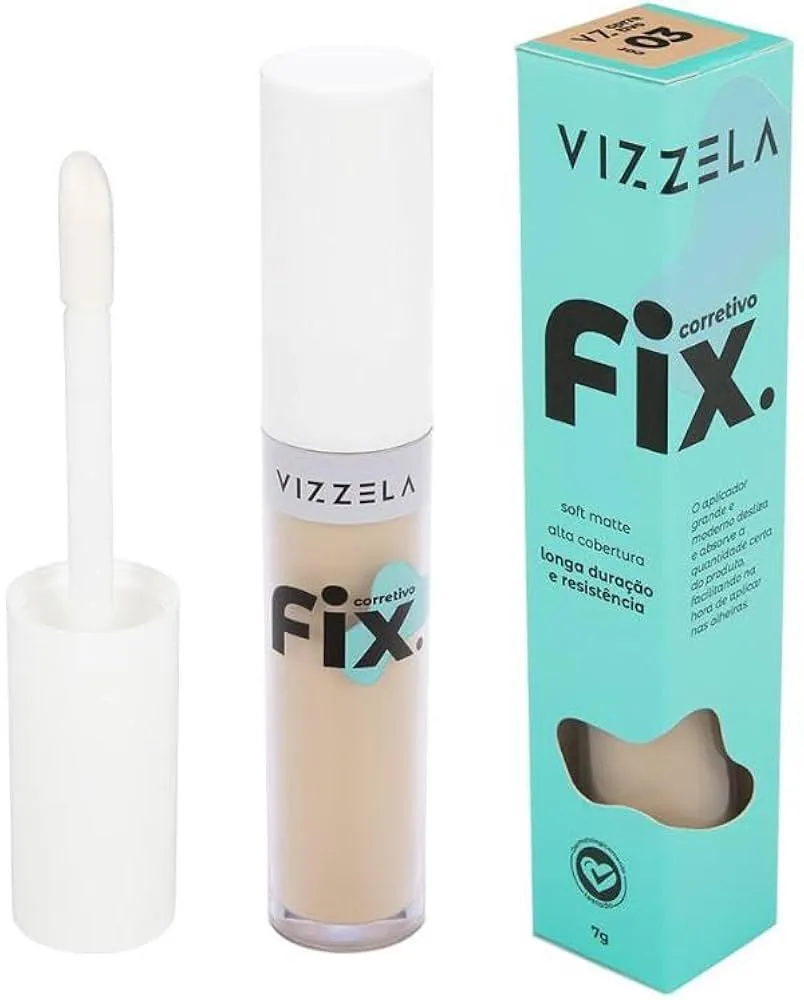 Corretivo Liquido Fix Cor 03 Vizzela 7g — | Farmácia Resyla