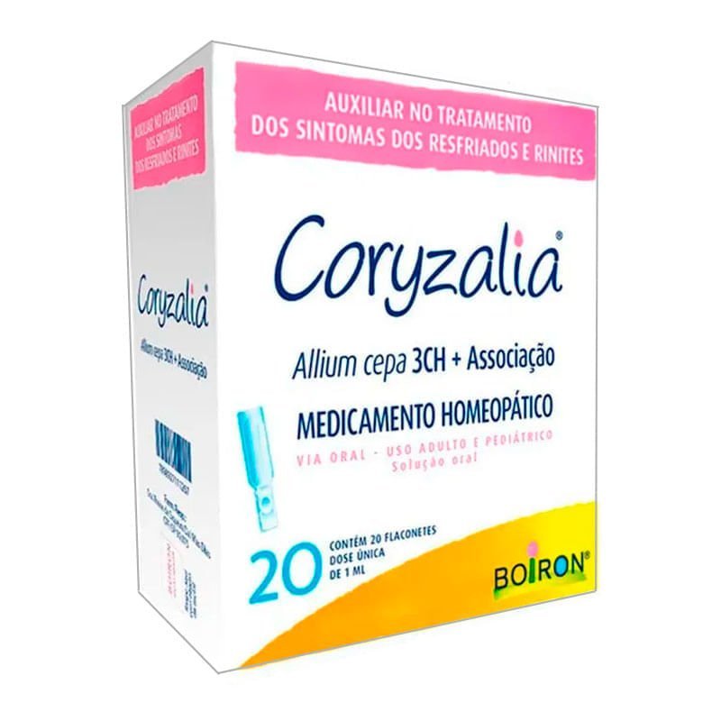 Coryzalia Allium Cepa 3CH + Associações solução oral 20 flaconetes — | Farmácia Resyla