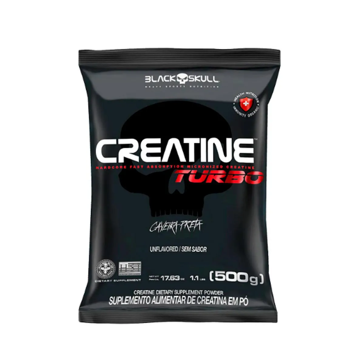 Creatina Black Skull Creatine Turbo 500g — Black Skull | Farmácia Resyla