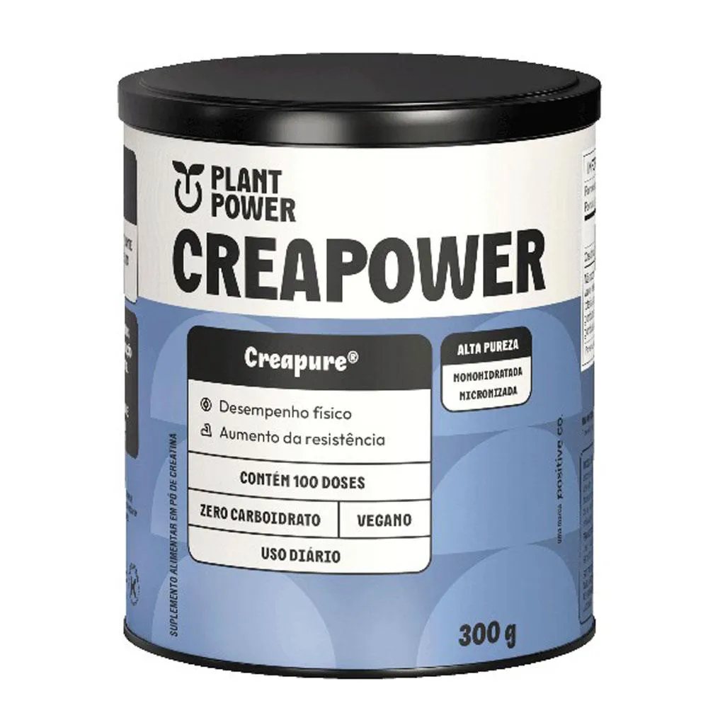 Creatina Creapure Creapower Plant Power 300g U Unica — Plant Power | Farmácia Resyla