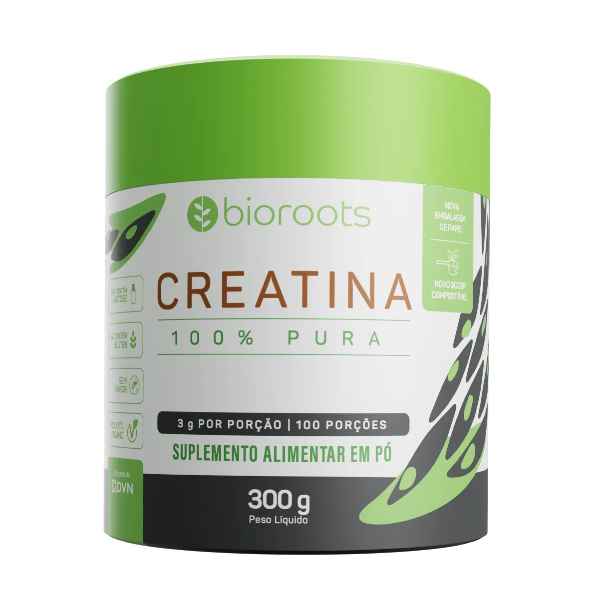 Creatina em Pó Bioroots 300g — Creatina | Farmácia Resyla