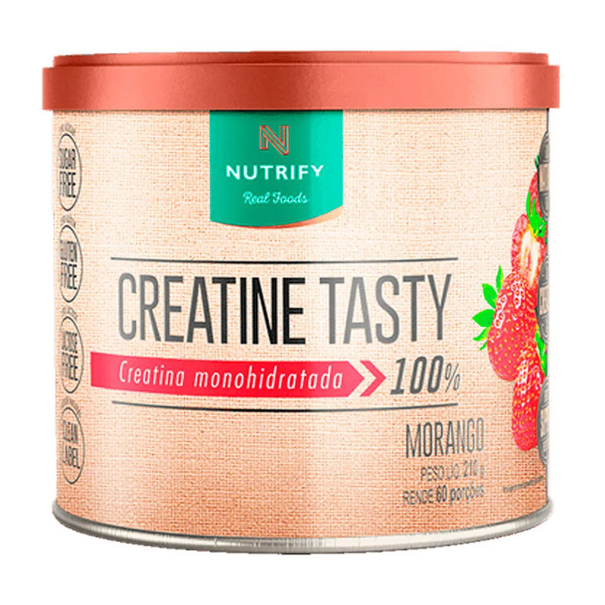 Creatina em Pó Creatine Tasty Nutrify Morango 210g — Creatina | Farmácia Resyla