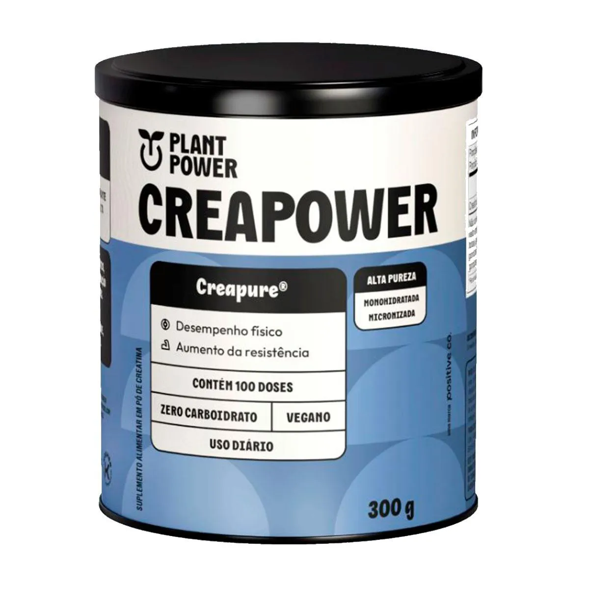 Creatina em Pó Vegana Creapower Plant Power 300g — Plant Power | Farmácia Resyla
