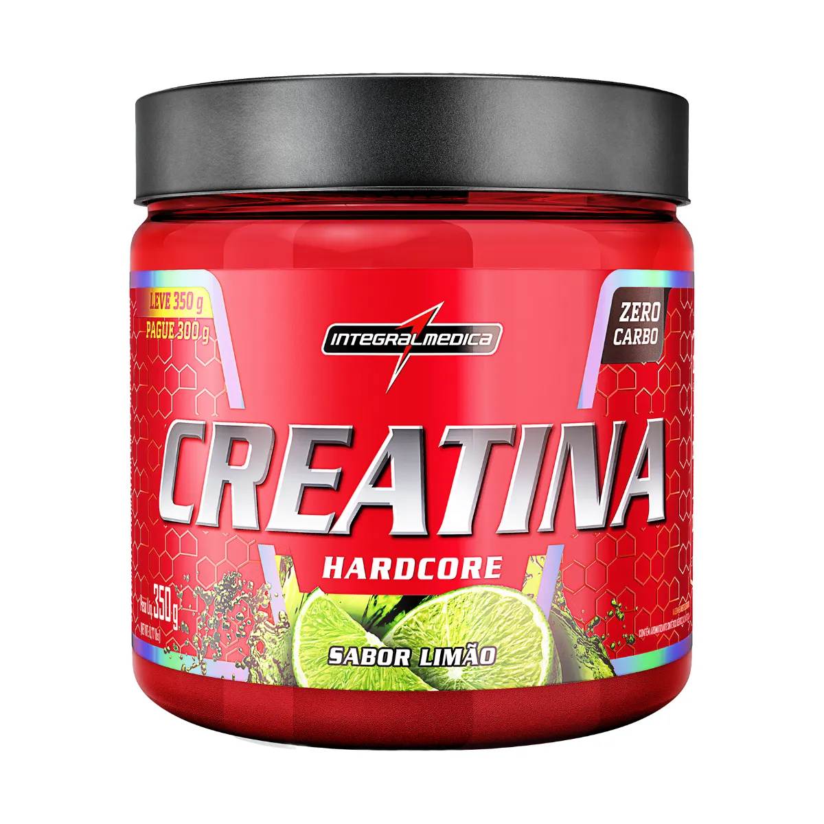 Creatina Integralmédica Hardcore Limão 350g — Integralmedica | Farmácia Resyla
