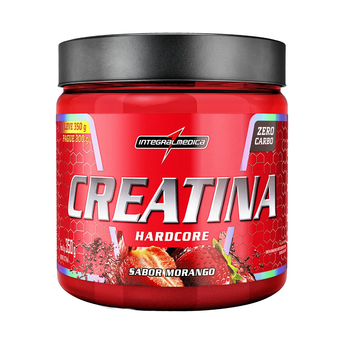 Creatina Integralmedica Hardcore Morango 350g — Integralmedica | Farmácia Resyla